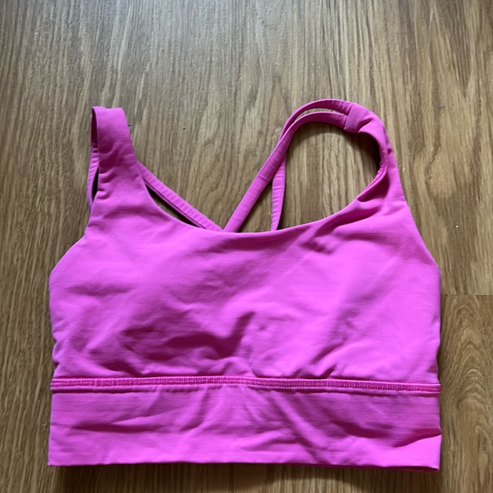 Lululemon Longline Energy Bra Sonic Pink Size 4